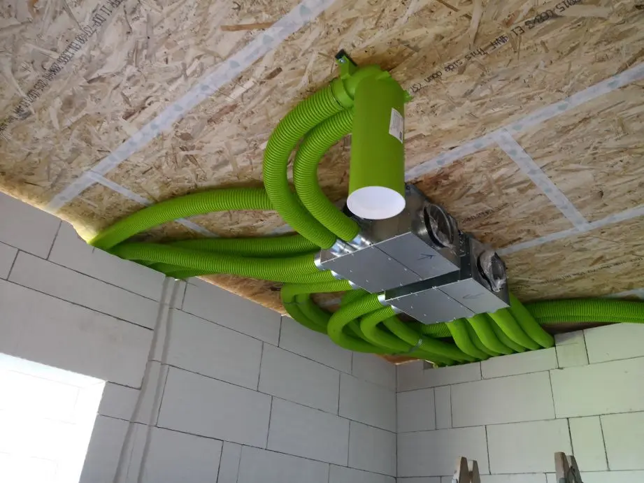 Instalace rozvodů rekuperace